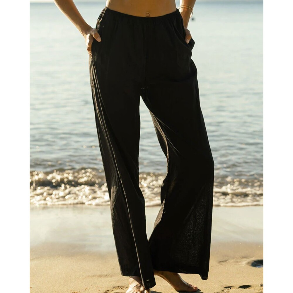 NEW Albion Fit Beachcomber Trouser in Black Women's Size Large